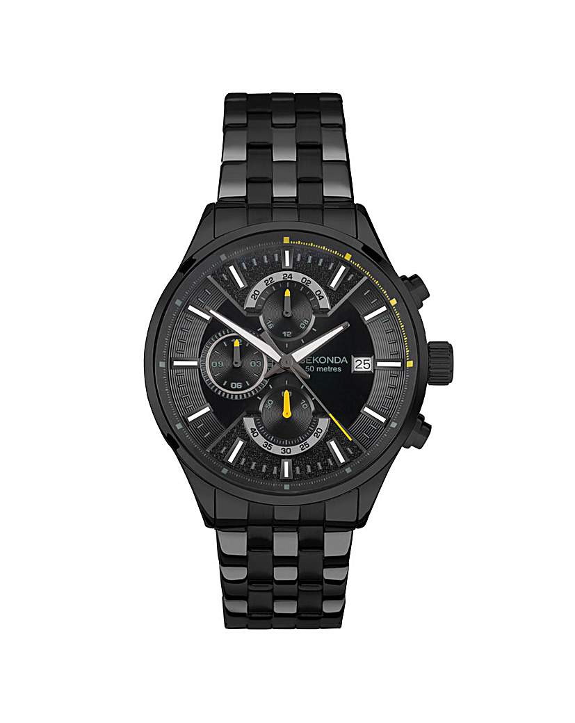 Sekonda Speed Mens Black Dual Time Watch