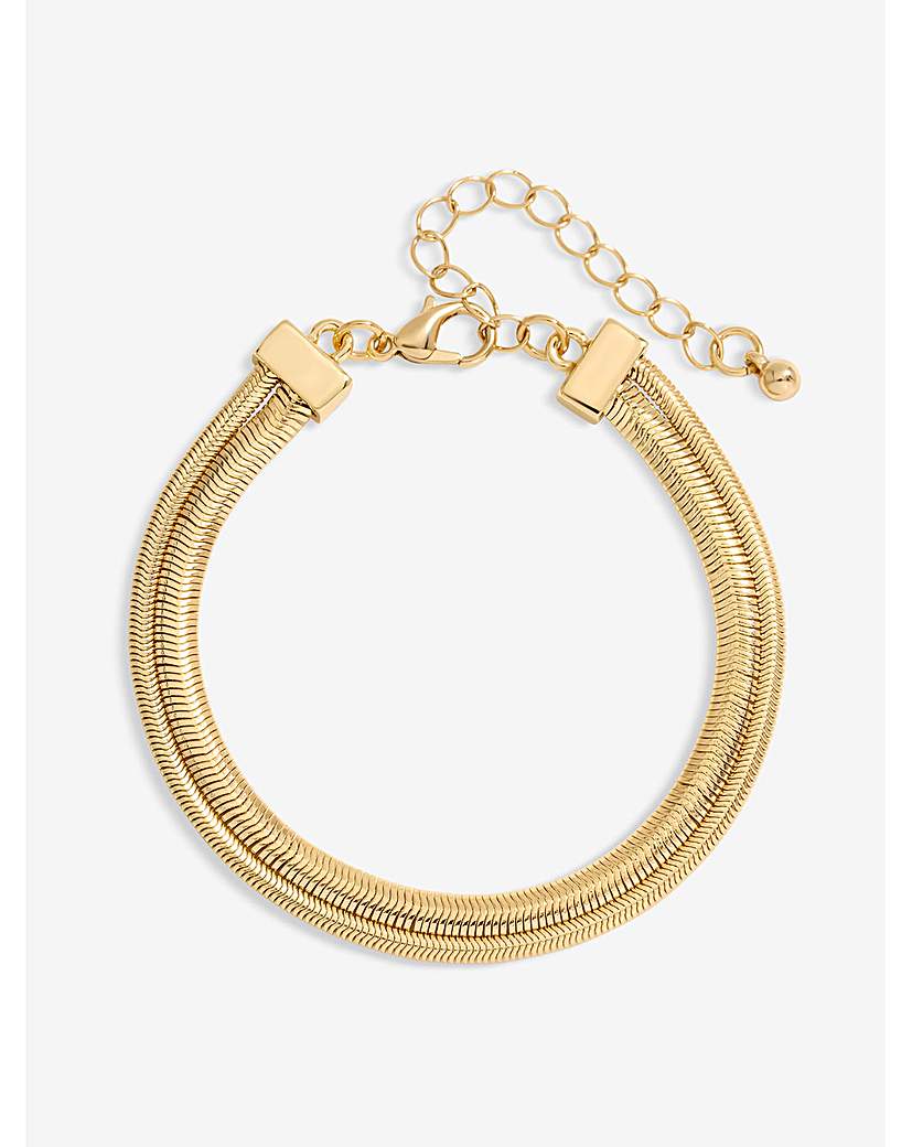 Jon Richard Gold Snake Chain Bracelet