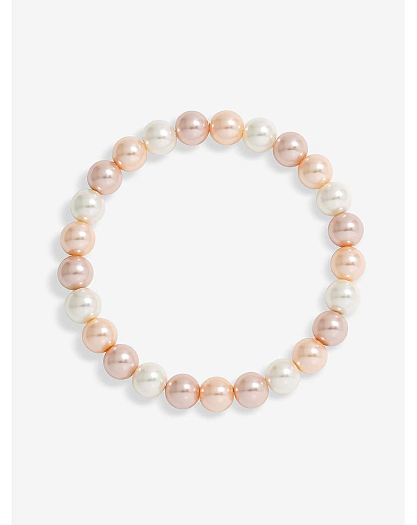 Jon Richard Pink Pearl Bracelet