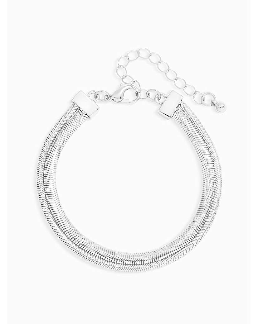 Jon Richard Silver Snake Chain Bracelet
