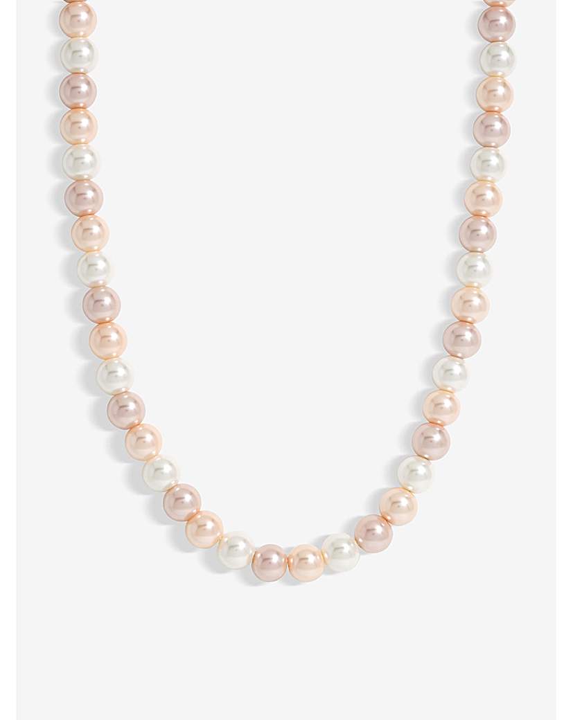 Jon Richard Pink Pearl Necklace