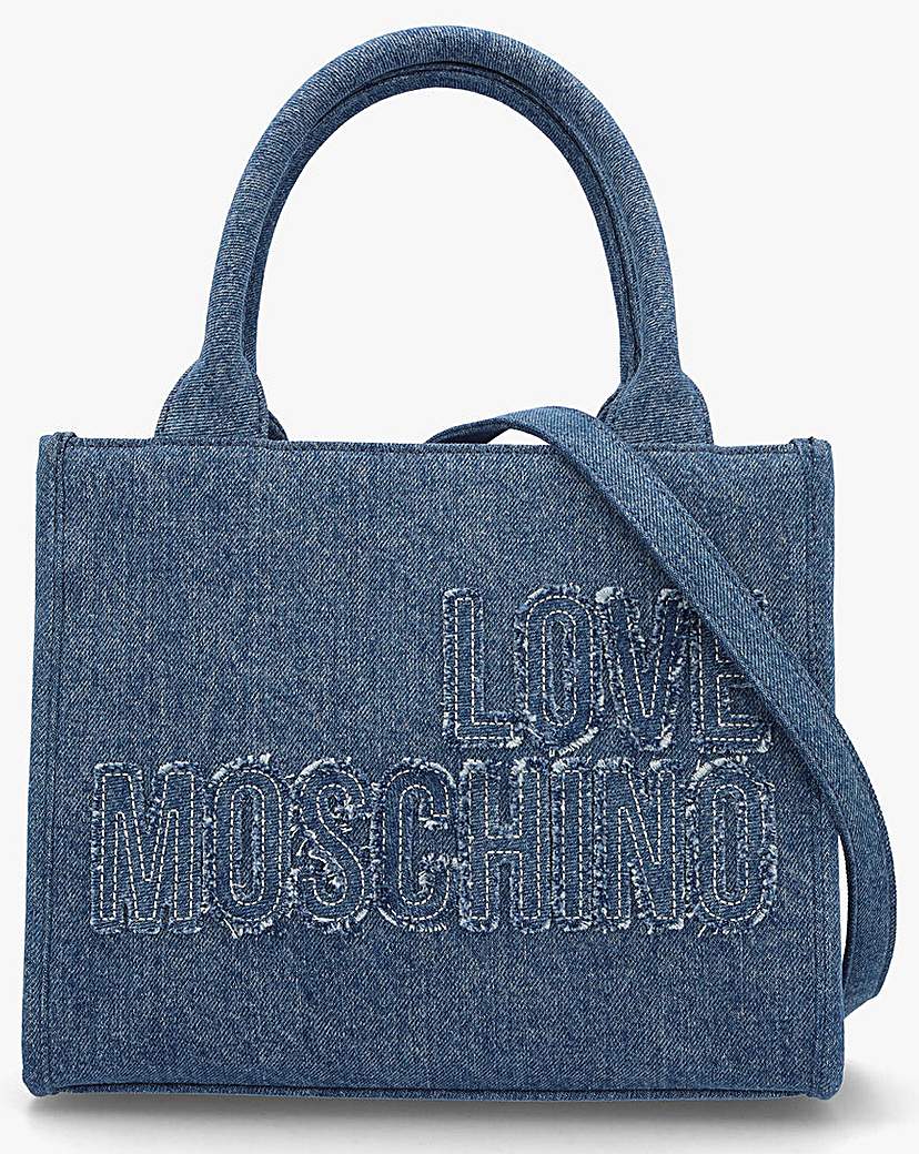 Love Moschino Denim Blue Tote Bag