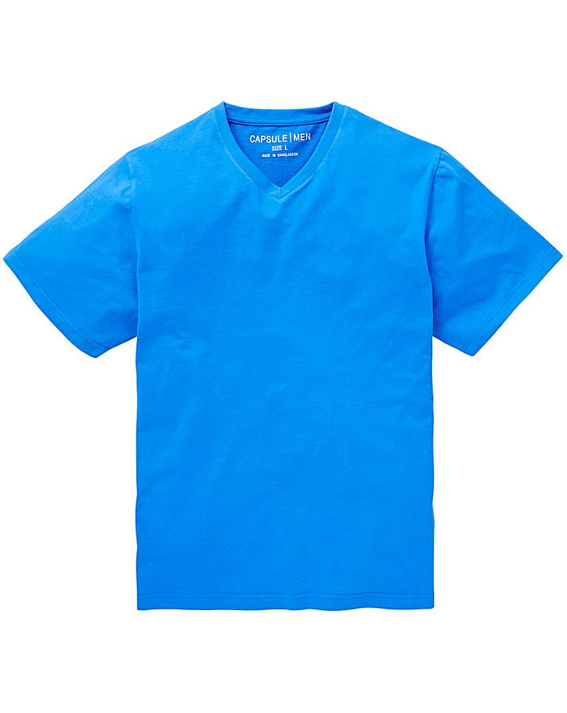 Image of Capsule Blue V-Neck T-shirt L