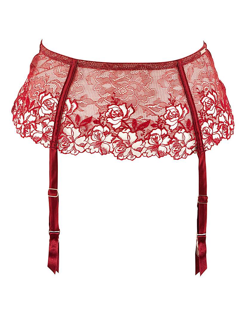 Figleaves Curve Suspender Belt - Red