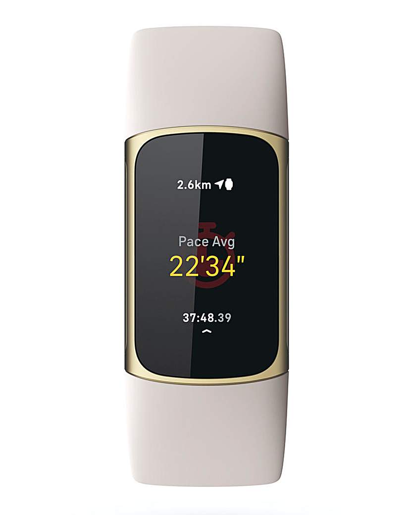 Image of Fitbit Charge 5 Soft Gold/Lunar White