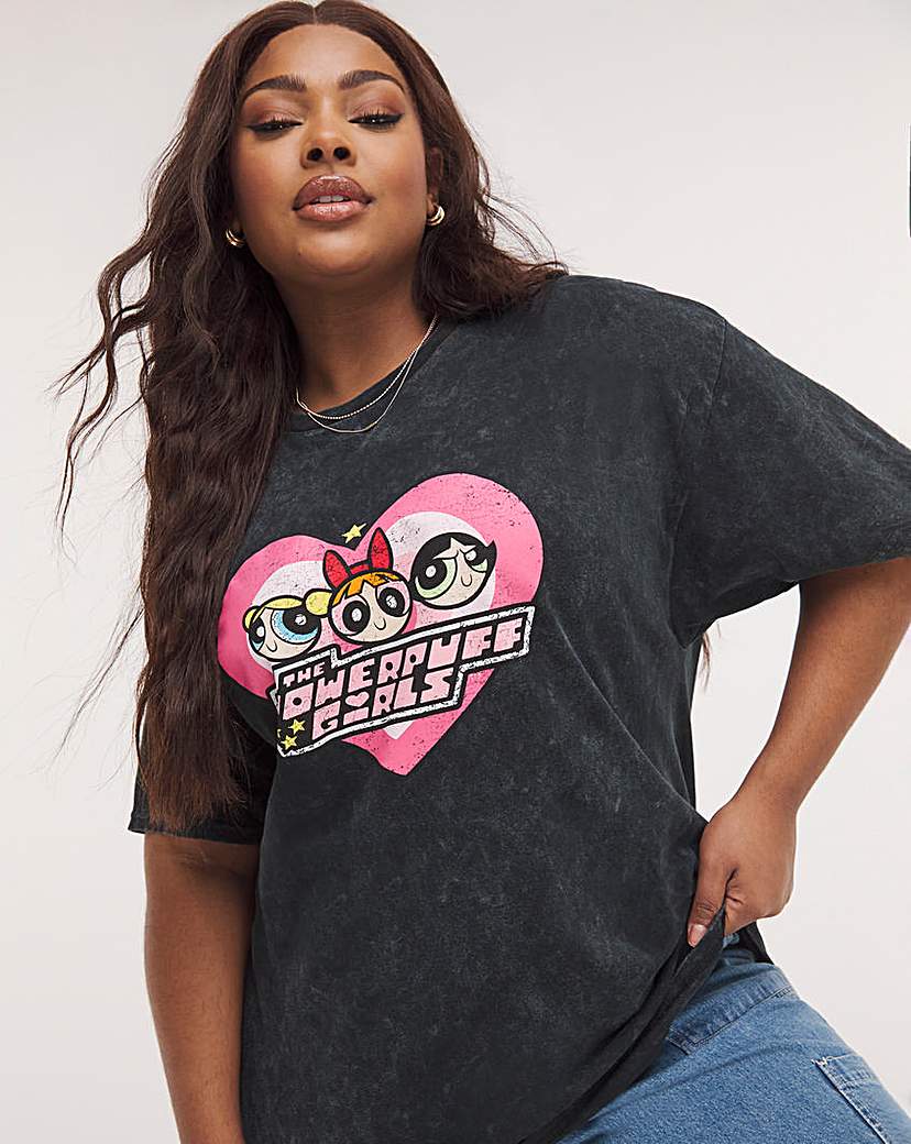 Acid Wash Powerpuff Girls License Tee