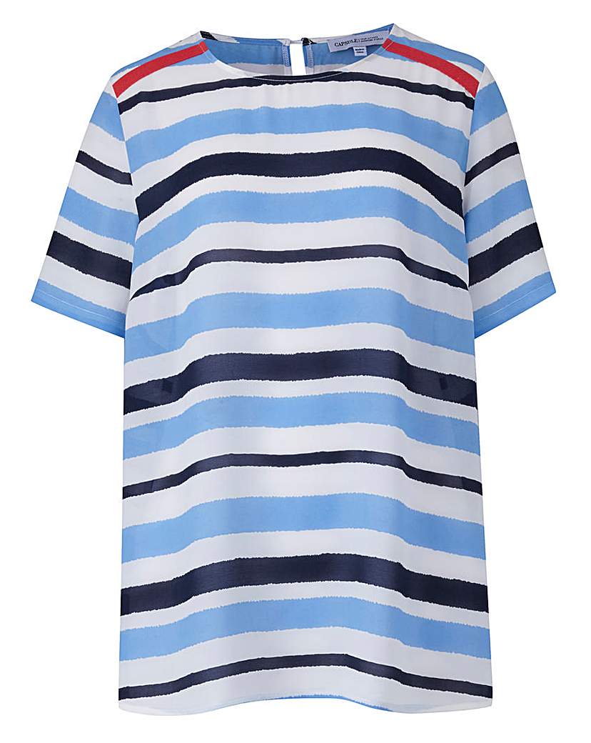 Image of Stripe Shell Top