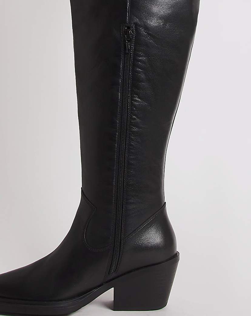 Western Over The Knee Boots Wide S