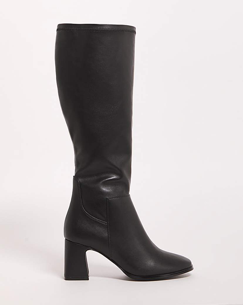 Stretch Knee High Boots Ex Wide CP