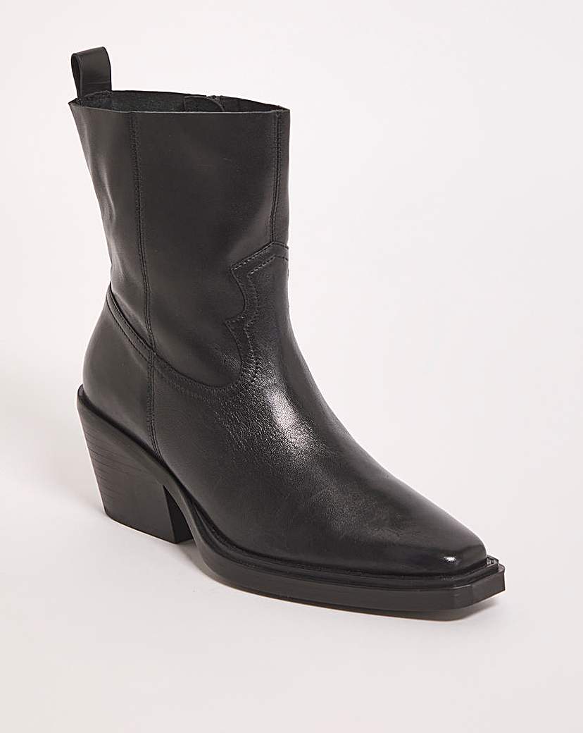 Ankle Western Boots Ex Wide
