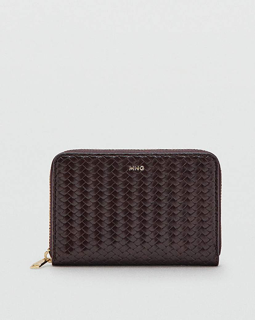 Mango Braided Medium Purse Dark Brown - Mango - SizeONE SIZE