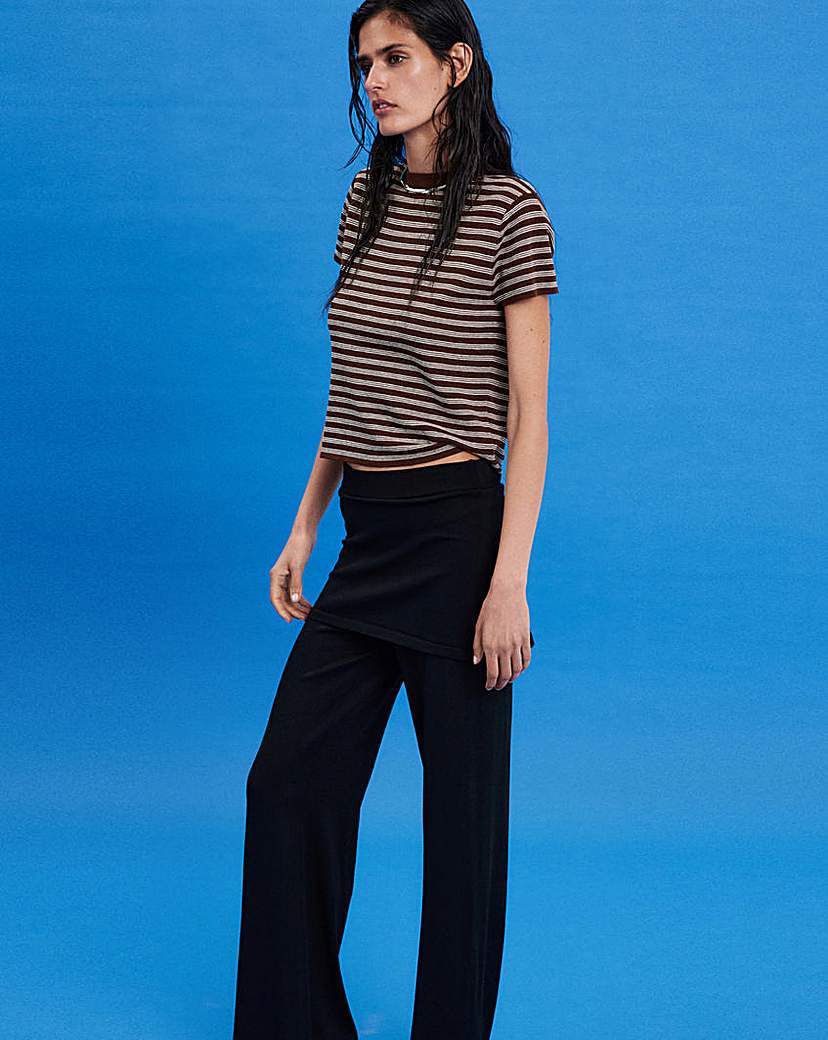Mango Short-Sleeved Ribbed Sweater