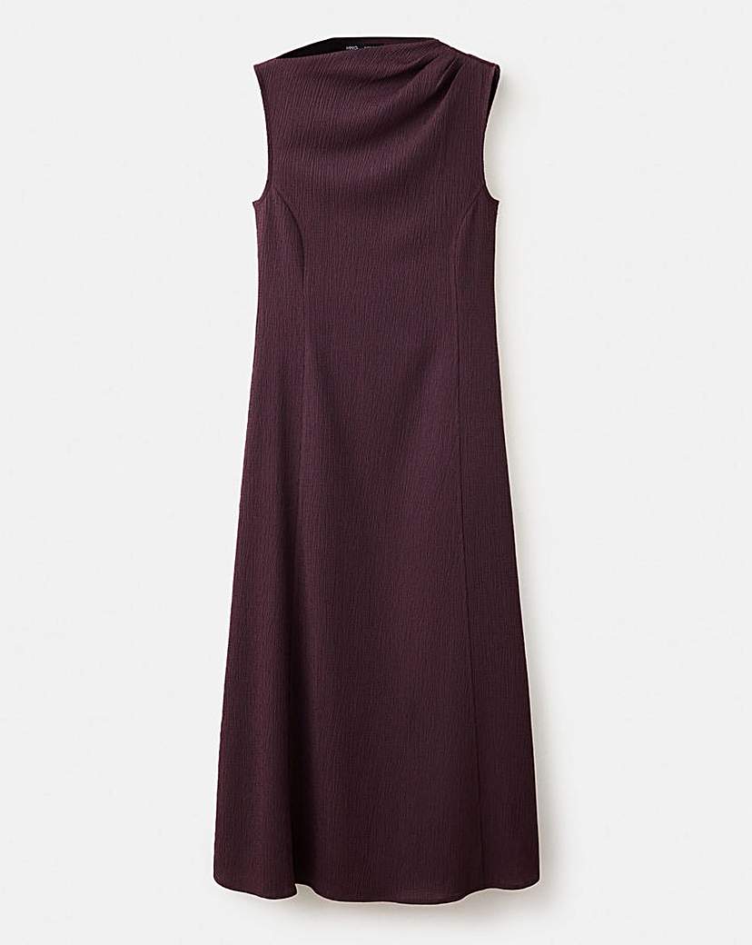 Mango A-Line Textured Dress