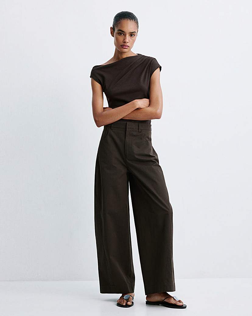 Mango Mid-Rise Balloon Trouser