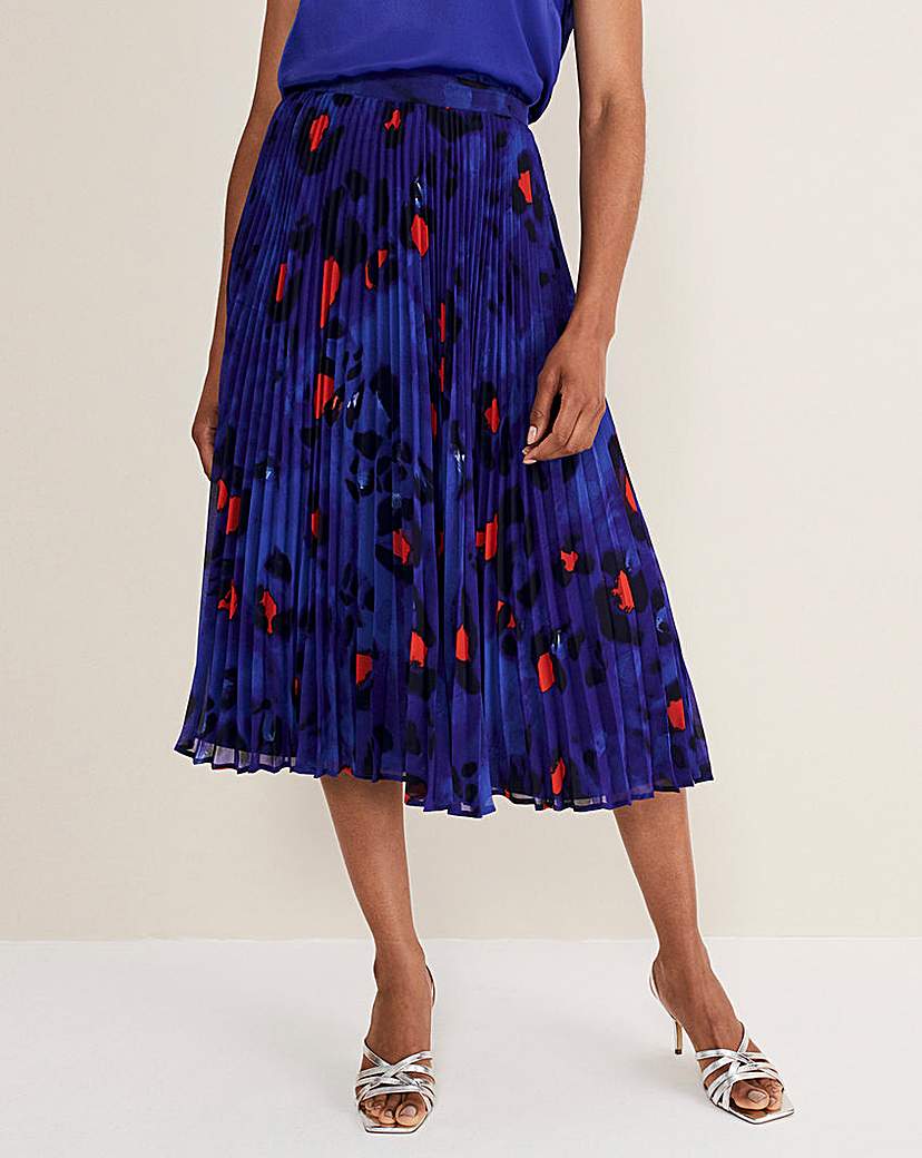 Phase Eight Clarisse Print Pleat Skirt