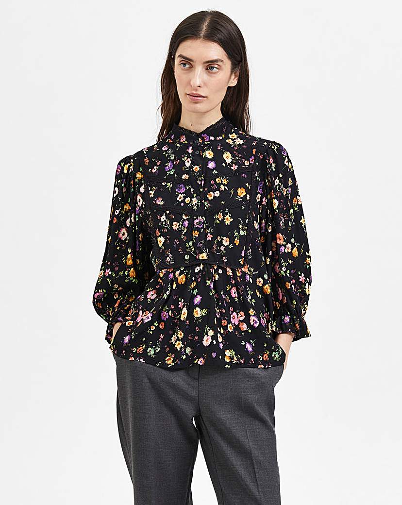 Selected Femme Floral Print Blouse