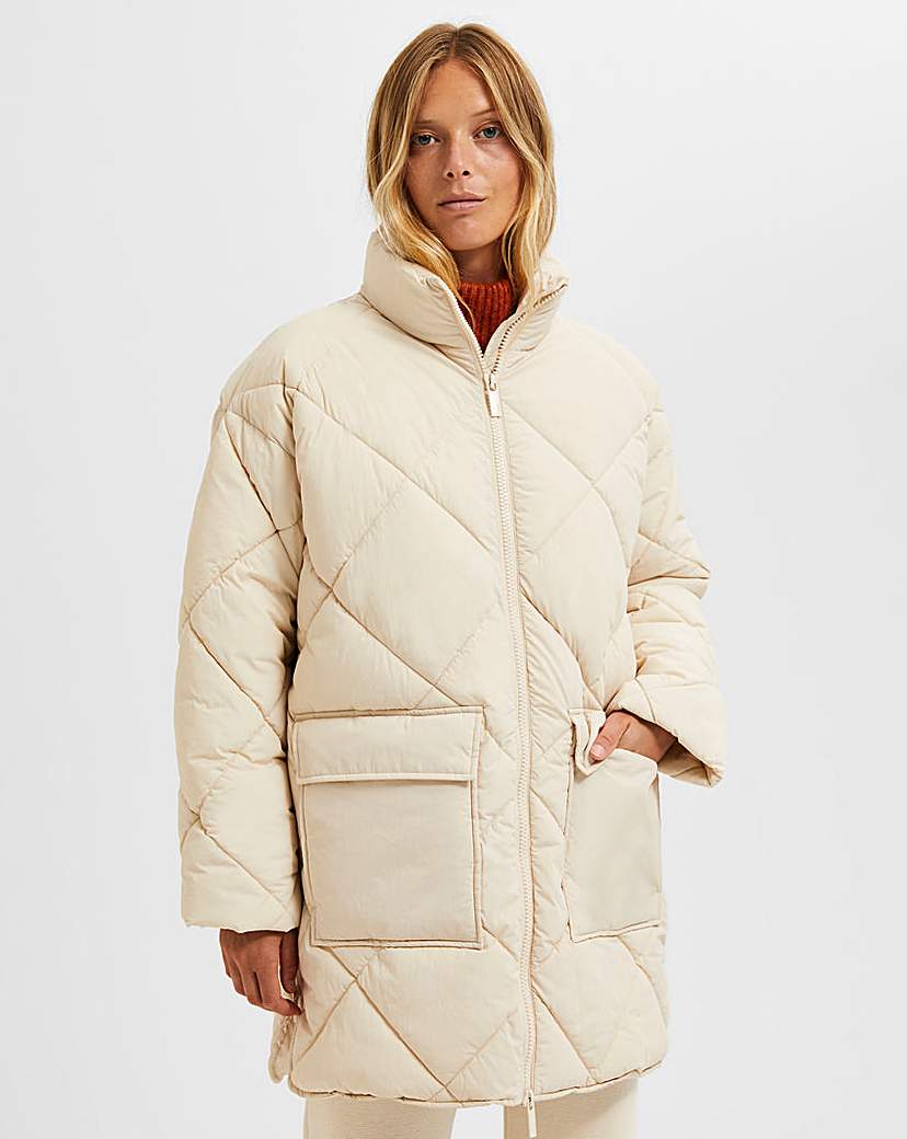 Selected Femme Diamond Quilted Jacket