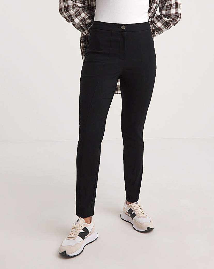 High Waisted Skinny Trousers in Stretch