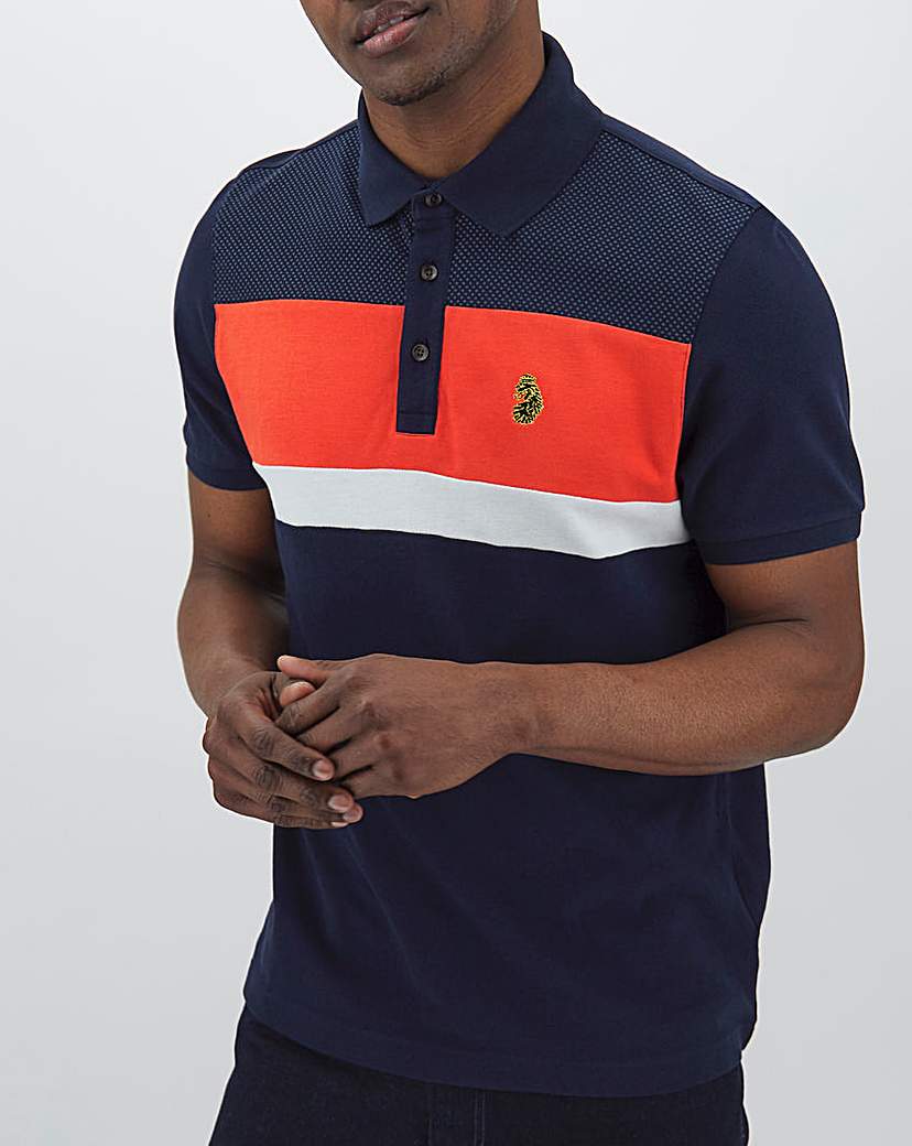 Image of Luke Sport Scotty Hay Colour Block Polo