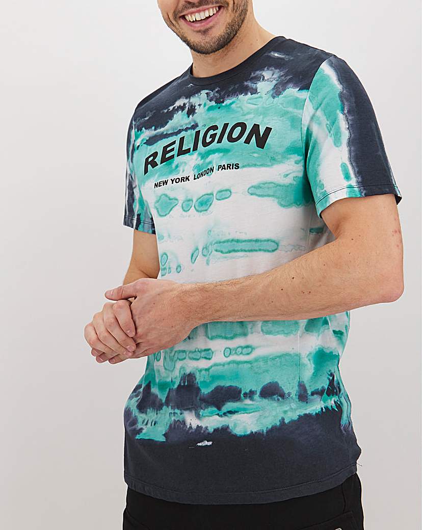 Image of Religion Tie Dye Psycho T-Shirt Long