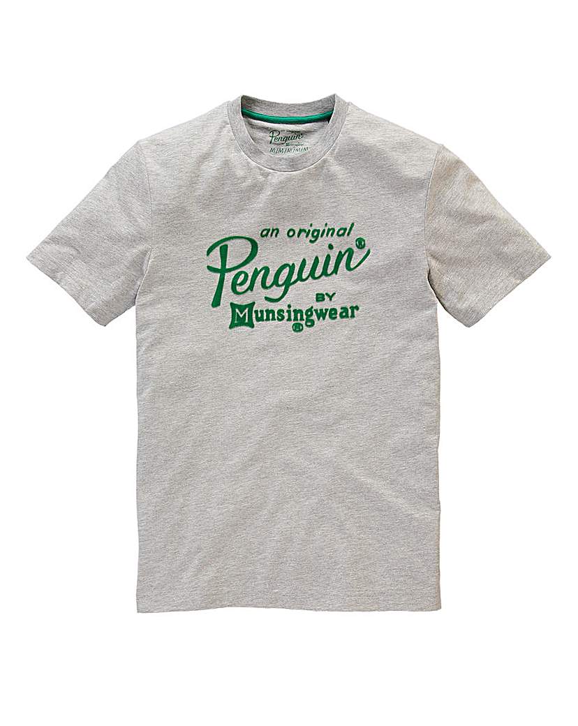 Image of Original Penguin Flocked Logo T-Shirt