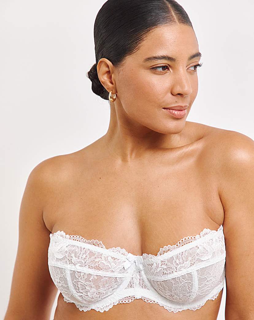 Ella Lace White Multiway Bra