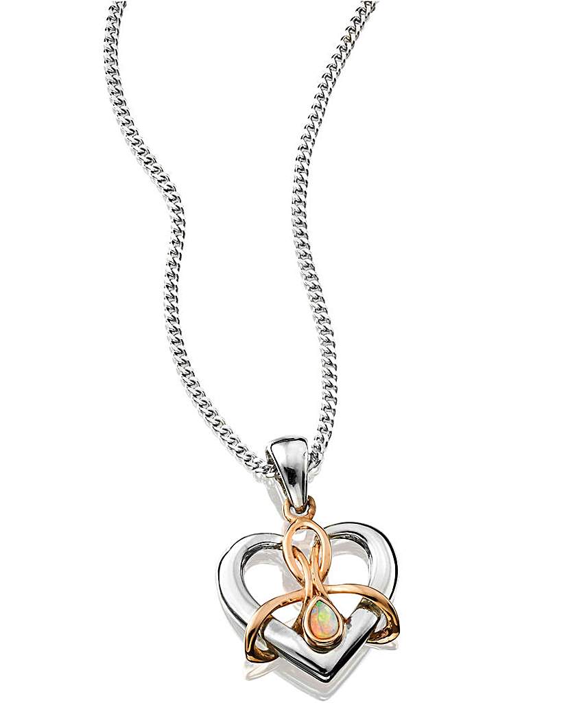 Image of Clogau Silver and Rose Gold Pendant