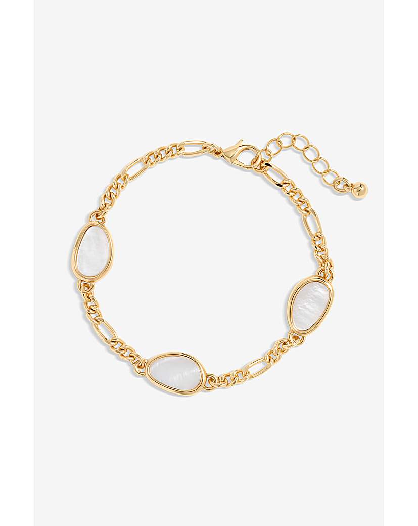 New In - Jon Richard Chain Shell Station Bracelet