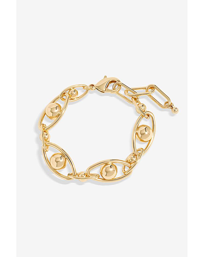 New In - Jon Richard Gold Orb Chain Bracelet