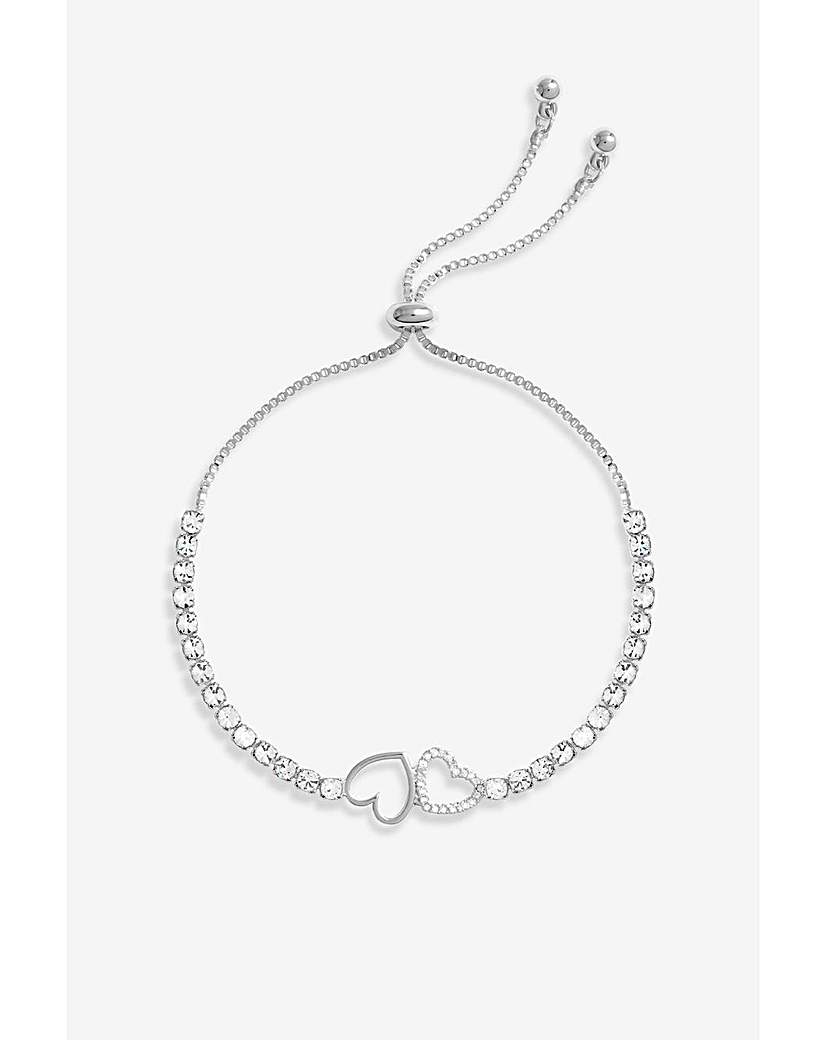 New In - Jon Richard Crystal Heart Bracelet