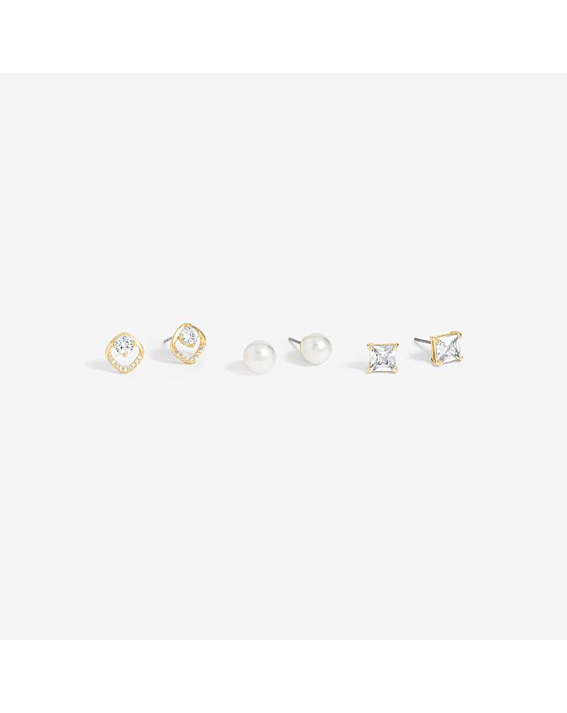 New In - Mood Pearl & Core Studs 3 Pack