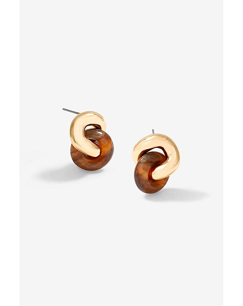 New In - Jon Richard Resin Knot Studs