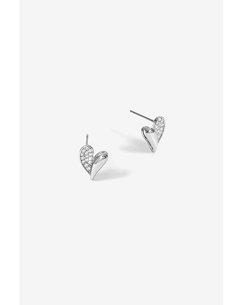 New In - Jon Richard CZ Heart Studs