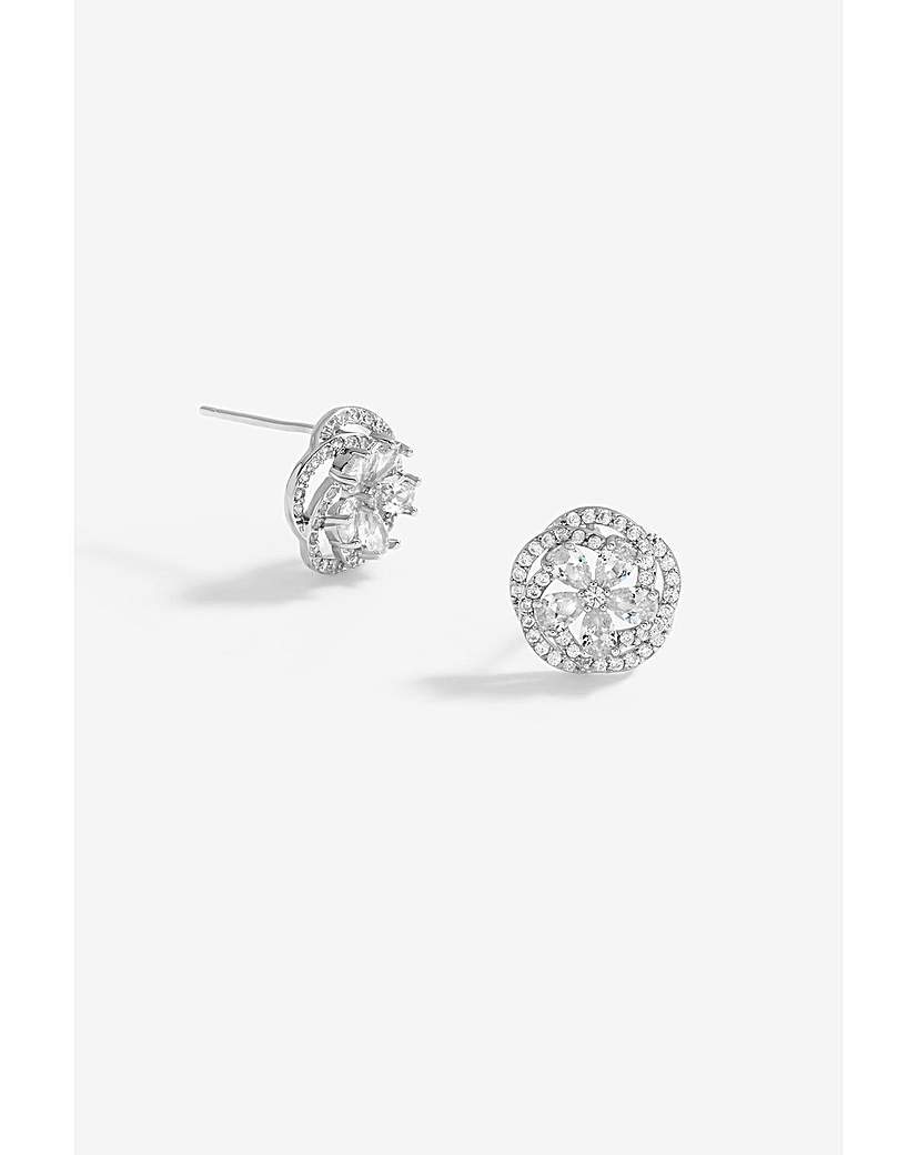 Jon Richard CZ Flower Studs