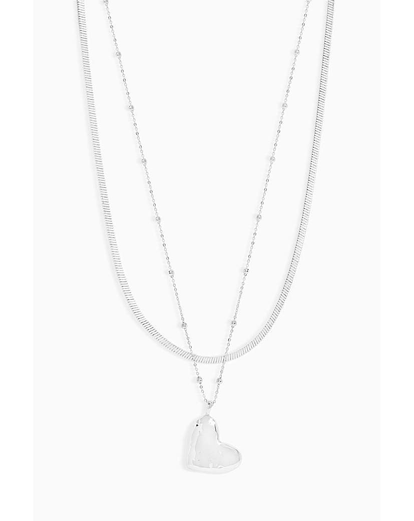 New In - Jon Richard Molten Heart Necklace