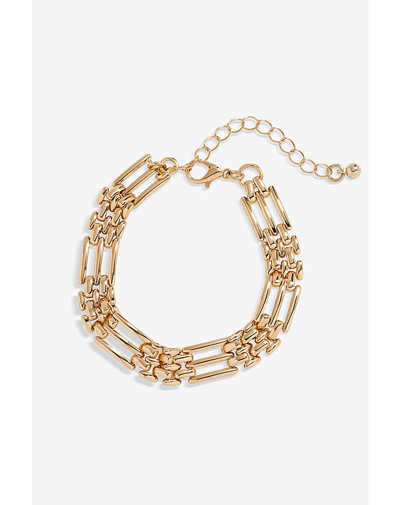 New In - Jon Richard Gold Gate Chain Bracelet