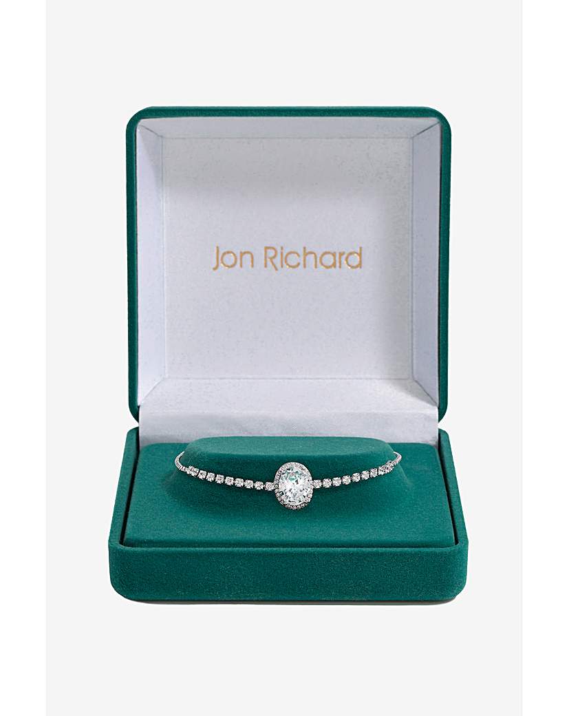 Jon Richard CZ Pave Oval Bracelet