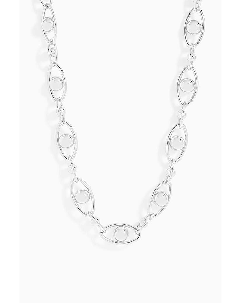 New In - Jon Richard Silver Orb Chain Necklace