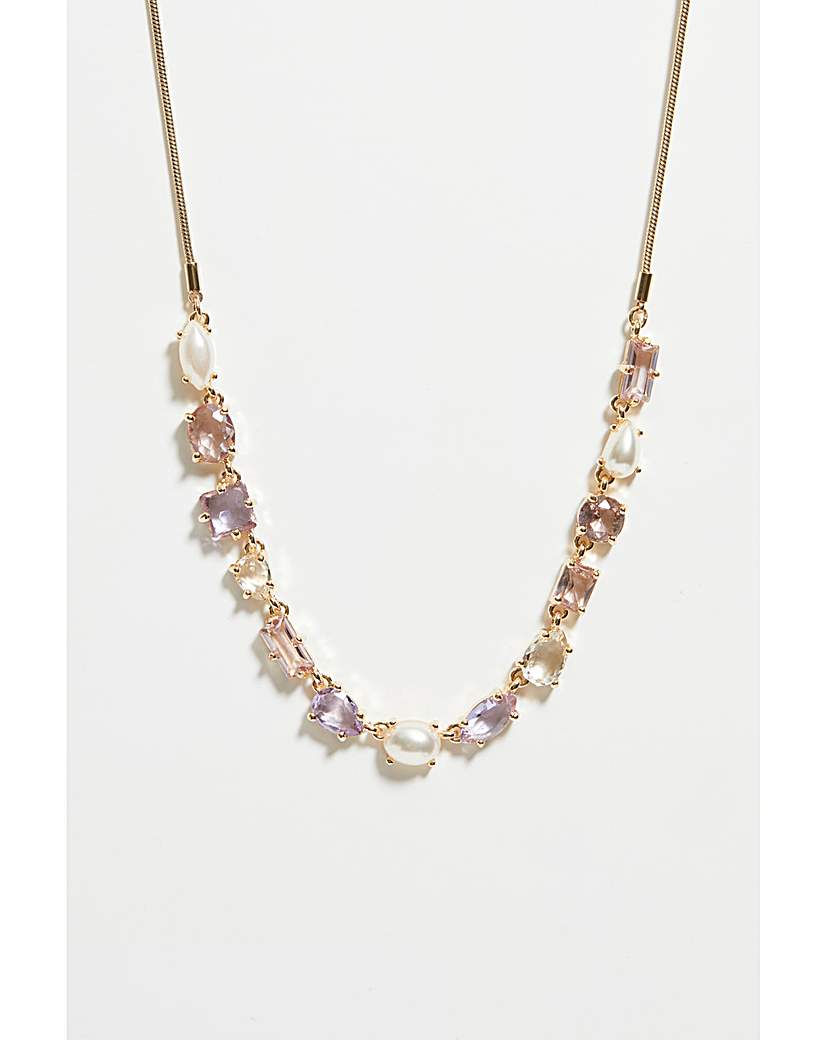 New In - Mood Pearl Mixed Stone Allway Necklace