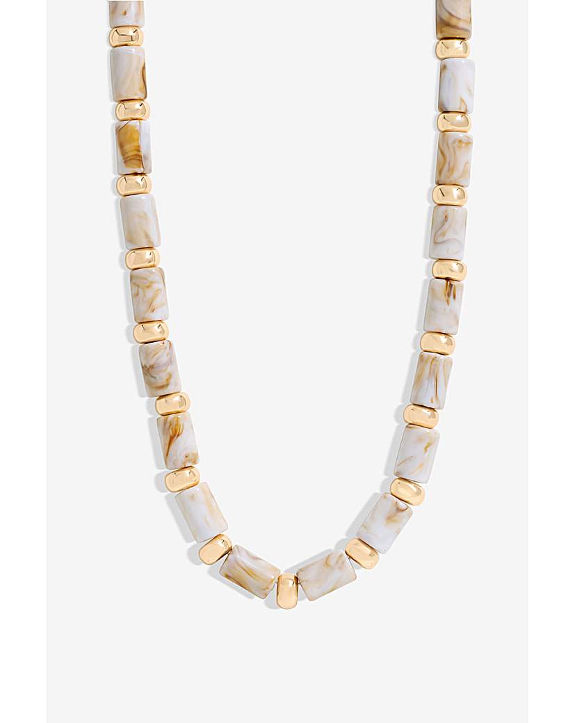 Mood Cream Resin Allway Necklace