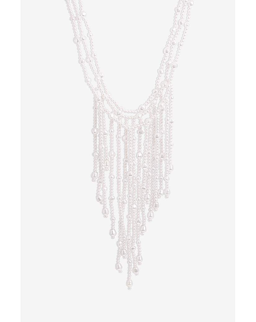 New In - Mood Pearl Cascade Statement Necklace