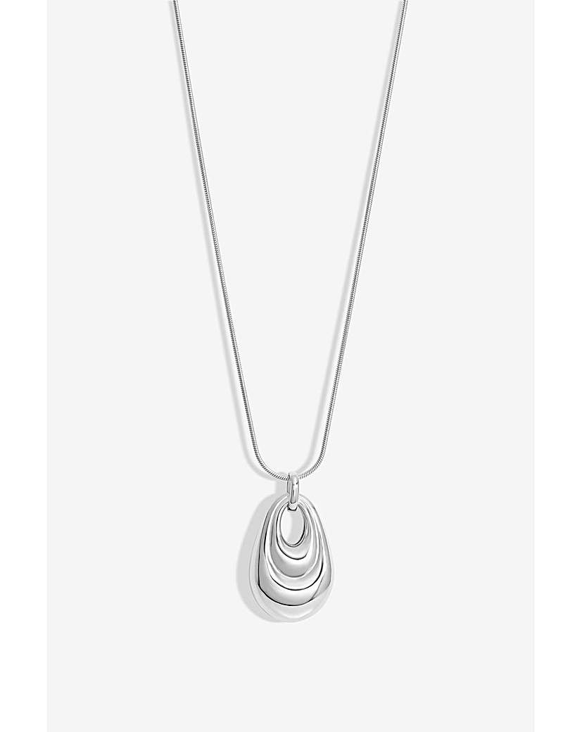 New In - Simply Silver Peardrop Pendant