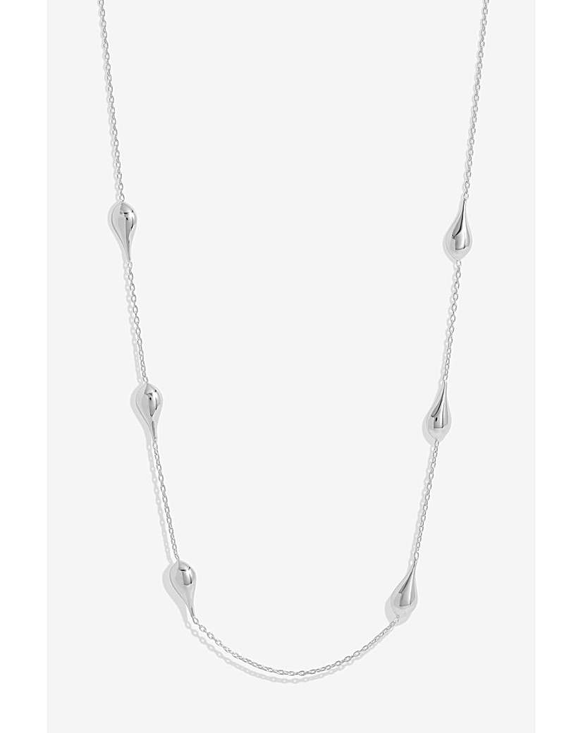 Simply Silver Nugget Orb Necklace