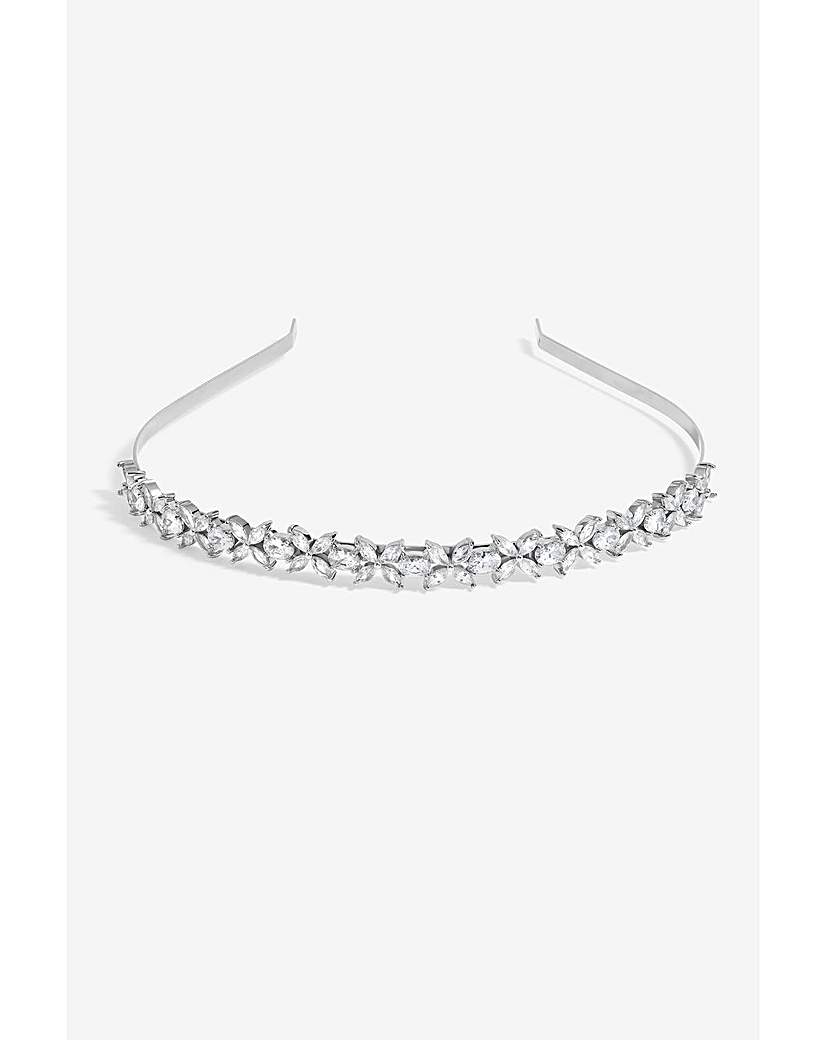 Jon Richard Crystal Floral Headband