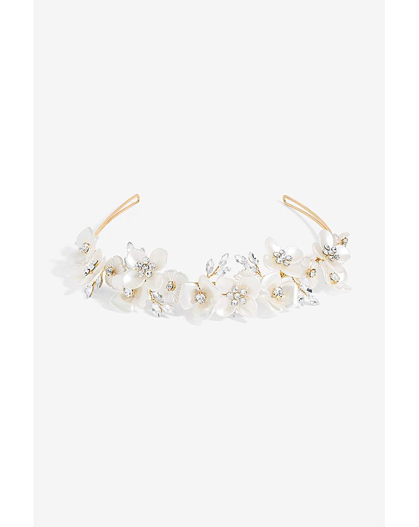 Jon Richard Floral Crystal Headband