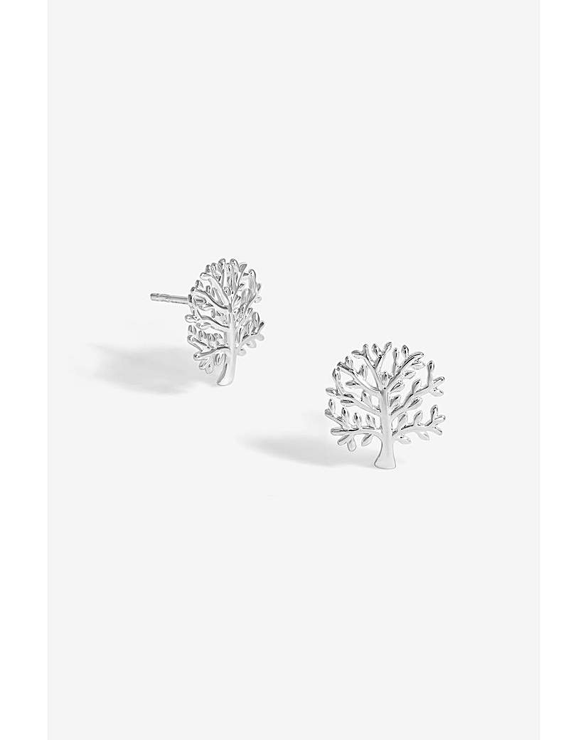 Simply Silver Meaningful Tree Studs