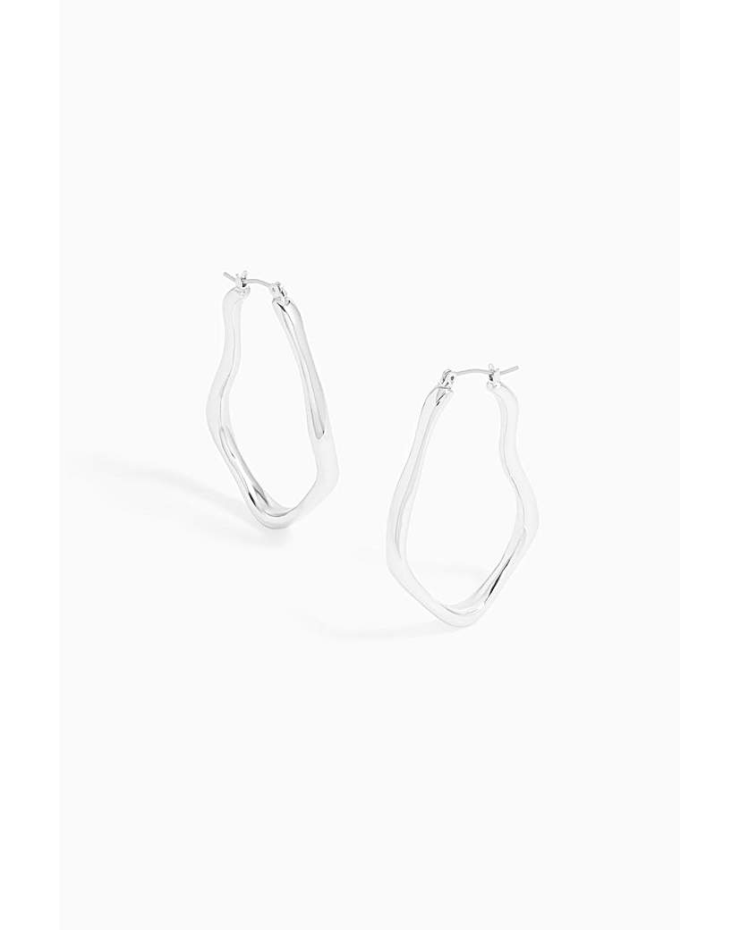 New In - Inicio Molten Large Hoops - Gift Pouch