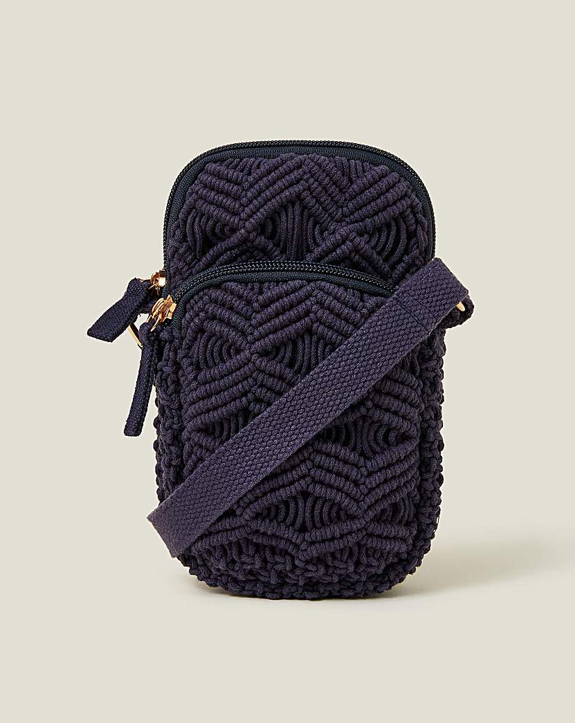 New In - Accessorize Macrame Phone Bag