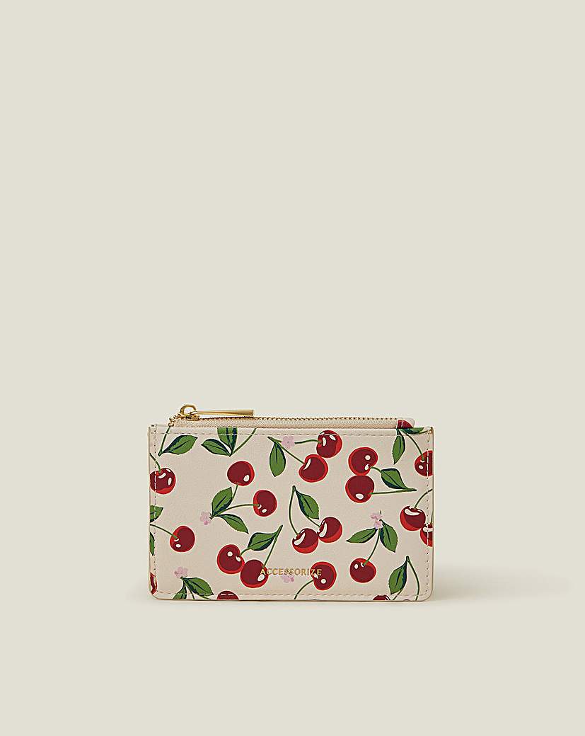 New In - Accessorize Cherry Print Card Holder