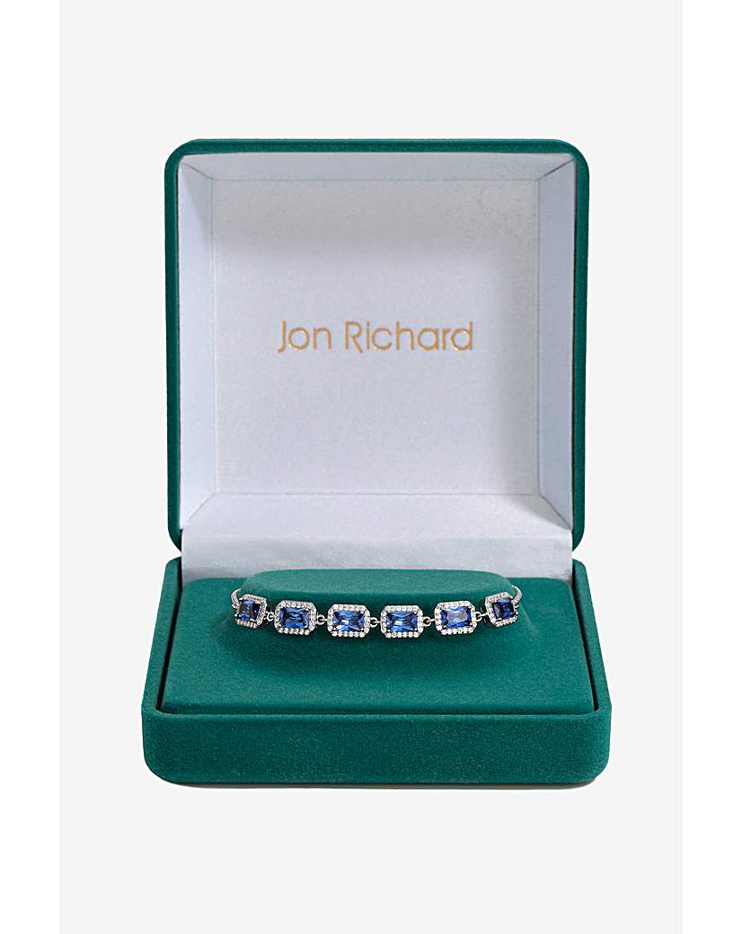 New In - Jon Richard CZSapphire Toggle Bracelet